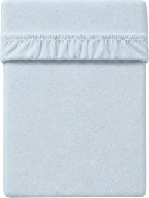 MOLTON fleece gumis lepedő, jégkék, 90 x 200 cm