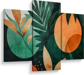 Kép - Geometrikus természeti minták (90x60 cm)