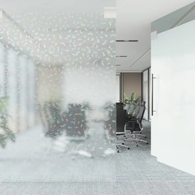 matt szivárványmintás PVC ablakfólia 45 x 1000 cm