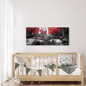 Kép - Vízesések az őszi tájban (120x50 cm)