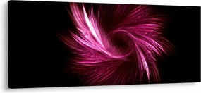 Kép - rózsaszín absztrakció (120x50 cm)