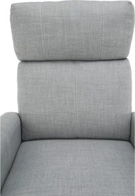 Állítható fotel, szürke szövet, FOREST