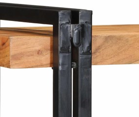 fali polc 70x33x35 cm tömör fa akácfa