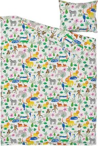 Gyerek pamut ágynemű JUNGLE DREAM TALES színes, 100% pamut Ágyneműhuzat mérete: 70 x 80 cm | 140 x 200 cm