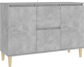 vidaXL betonszürke szerelt fa tálalószekrény 101 x 35 x 70 cm