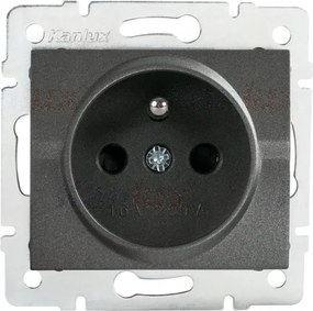 Kanlux szimpla aljzat grafit védelemmel