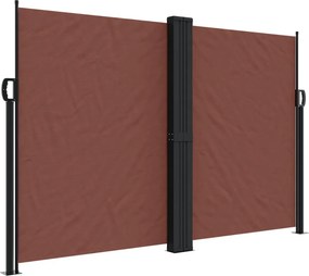 vidaXL barna behúzható oldalsó napellenző 160 x 1000 cm