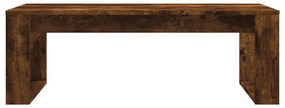 Füstös tölgy színű szerelt fa dohányzóasztal 102x50x35 cm