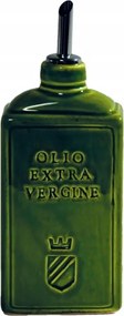 Oliera Lattina Verde 300 ml Kerámia Olívaolaj palack, Olaszország