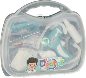 Orvosi készlet egy bőröndben kis orvos tartozékok hangfények