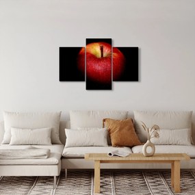 Az alma képe és a fekete háttér (90x60 cm)