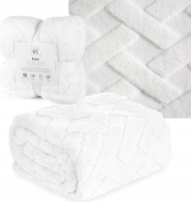 Caro Ágytakaró Takaró 170x210 Meleg Fehér Puha Bolyhos