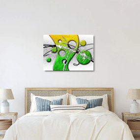 Absztrakt kép (üvegen) (70x50 cm)