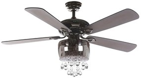 Fekete mennyezeti ventilátor TOCANTIS Beliani