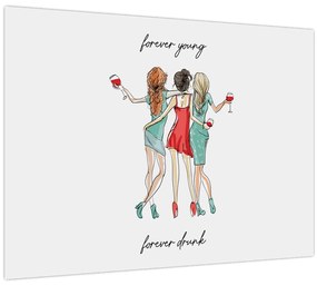 Kép - Örökké fiatal, örökké részeg (70x50 cm)