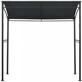 antracitszürke acél grillpavilon 215 x 150 x 220 cm