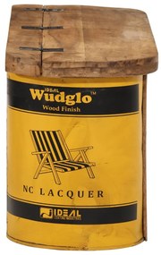 vidaXL tömör újrahasznosított fa tárolópad/tálaló 120 x 30 x 40 cm