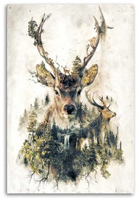 Gario Vászonkép Muvészi szarvas Méret: 60 x 90 cm