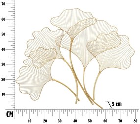 Fém fali dekoráció 79x68 cm Leaf – Mauro Ferretti