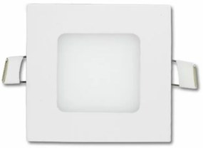 MasterLED Proma 6 W-os süllyesztett hideg fehér, négyzet alakú LED-es mennyezetlámpa