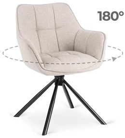 Bézs Forgószék PEONY 2