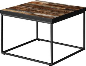 Dohányzóasztal 60 × 60 × 45 cm, MDF, öregfa