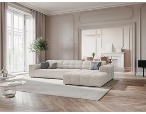 Világosszürke sarokkanapé (jobb oldali) Chicago – Cosmopolitan Design