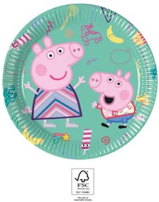 Peppa malac Messy Play papírtányér 8 db-os 20 cm FSC