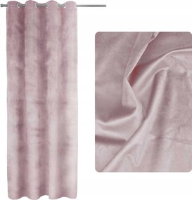 Sötétítő függöny velúr 140x250 Púder Rózsaszín Pacific