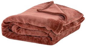 Téglavörös mikroplüss ágytakaró 220x240 cm Plaid – Tiseco Home Studio