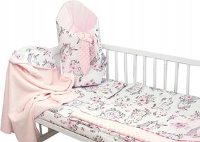 6D akciós készlet babaajándékkal, 135x100 Unicorn Dreams, rózsaszín