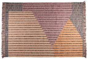 Rózsaszín-barackszínű pamut szőnyeg 160x230 cm Hampton – Dutchbone