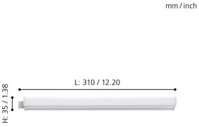 Eglo 97571 - LED Pultmegvilágító DUNDRY LED/3,2W/230V