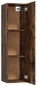 füstös tölgy színű falra szerelhető TV-szekrény 30,5x30x110 cm