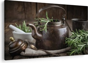 Kép - Teáskanna rozmaringgal (90x60 cm)