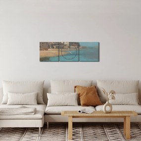 Kép - Odilon Redon, Village by the Sea in Brittany, reprodukciók (órával) (90x30 cm)