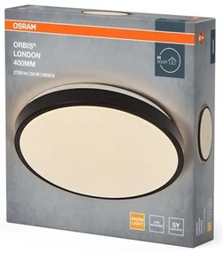 Osram - LED mennyezeti lámpatest ORBIS LONDON LED/24W/230V, Ø 39,5 cm, fekete