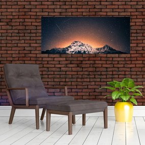 A csillagos ég, a hegyekkel képe (120x50 cm)