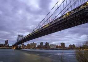 Poszter 59,4x42cm Manhattan híd és New York panoráma 3, Assaf Frank