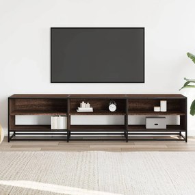 barna tölgy színű szerelt fa TV-szekrény 180 x 40 x 46 cm