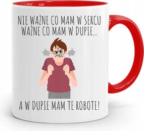 Bögre Piros Vicces Nem Számít MI Nyomtatott Fotó