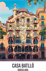 Poszter 39,5x55cm Casa Batlló