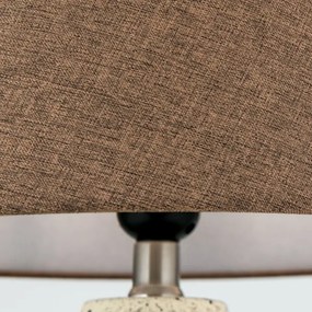 Orion LA 4-1228 - Asztali lámpa MASAI 1xE27/40W/230V kerámia barna/bézs