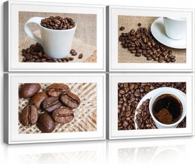 Vászonkép 120x80 Kávé szemes csésze aroma csendélet konyha dekoráció