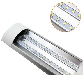 10 Darab Dupla Soros T12 LED fénycső armatúrával, 60 cm, 18W