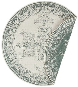 Borbon zöld-krémszínű kültéri szőnyeg, ø 140 cm - NORTHRUGS