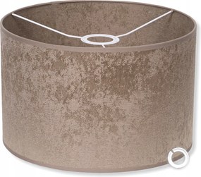 Lámpaernyő fényes szövet Barna 35 x 25 cm