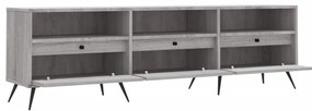 szürke sonoma színű szerelt fa TV-szekrény 150x30x44,5 cm