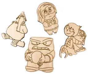 Vidám Fal Fából készült színezhető figurák Agymanók