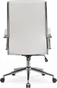 Forgószék fehér ökobőr. CAMILO